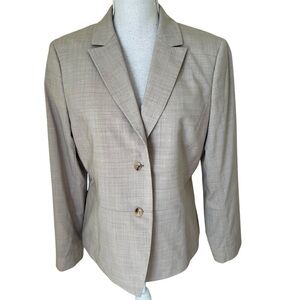 Brooks Brothers Tan Stellita Fit Stretch Wool Pantsuit 12